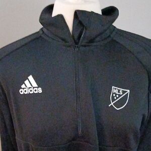 Adidas Black MLS Quarter-Zip Top. Major League Soccer